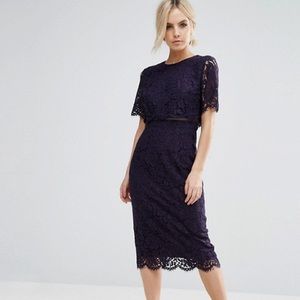 ASOS Petite Crop Top Midi Dress